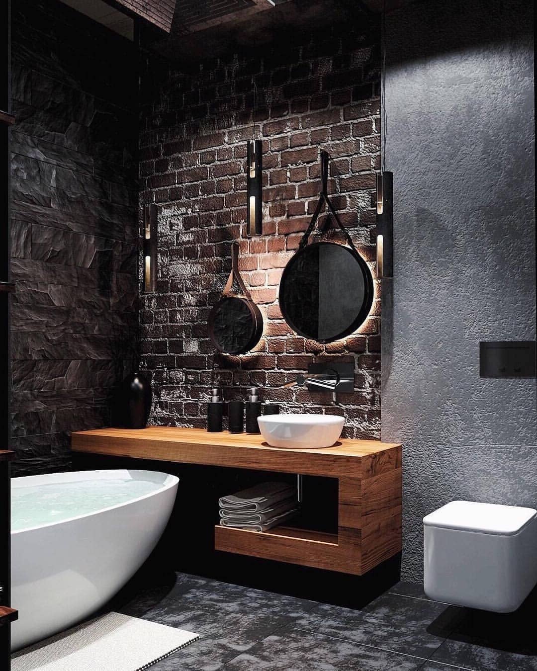 Ванная комната в современном стиле ЛОФТ